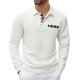 thumbnail image 2 of pstuiky camisa de manga larga para hombre, Blusa/camiseta informal elegante a rayas de manga larga con cuello, botones y bolsillo para hombre camisetas de hombre xxl, 2 of 9