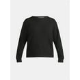 thumbnail image 2 of Time and Tru Women's Seamed Sweater with Long Sleeves, Midweight, Sizes XS-XXXL, 2 of 4