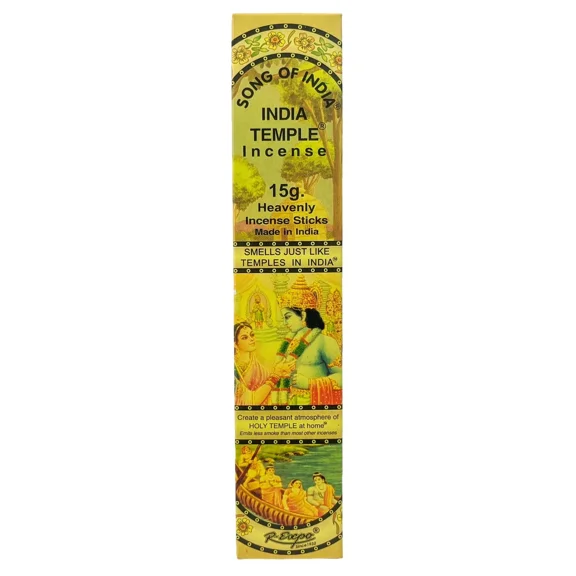 Song Of India Incense Sticks - India Temple Incense - 15G Packs