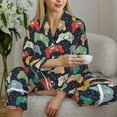 thumbnail image 6 of Wukai Retro Video Game Print Women's Pajama Set,PJ Set,Lounge Sets For Women Soft Long Sleeve Sleepwear Comfort and Style-XX-Large, 6 of 7