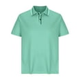 thumbnail image 4 of bnalnMens Polo Shirt 2024 V Neck Short Sleeve Tops Casual Striped Printed T Shirts Summer Buttons Lapel V Neck Tshirts Work Blouse Golf Polos Tops Muscle Fit Shirts for Men, 4 of 6