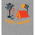thumbnail image 2 of Adventure Society Happy Camper Heather Gray Men's Crew Neck Short Sleeve Tee-Medium, 2 of 2