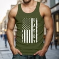 thumbnail image 2 of Ierhent Usa Tank Top Men Men's Sleeveless Workout Swim Shirt Quick Dry Athletic Running Gym Muscle Beach Tank Top(Y-AG,L), 2 of 4