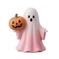 thumbnail image 2 of Halloween Resin Pumpkin Figurine - Desktop Ornament for Home & Holiday Party Decor, Halloween Indoor Decorations Cute-Eerie Themed Craft for Shelves/Desks(1PC), 2 of 8