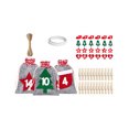 thumbnail image 2 of Juego de bolsas para calendario de adviento de Navidad, bolsas de regalo colgantes para hacer tú mismo con números, corazones y árboles para niños, cuenta regresiva para la decoración de Navidad,, 2 of 6