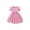 Red, variant on Dresses for Girls Summer Sundress Baby Flowy Floral Printed Mesh Tutu Round Neck Short Sleeve with Ruffled Puff Child Girls Dresses Fashion 3-4 T