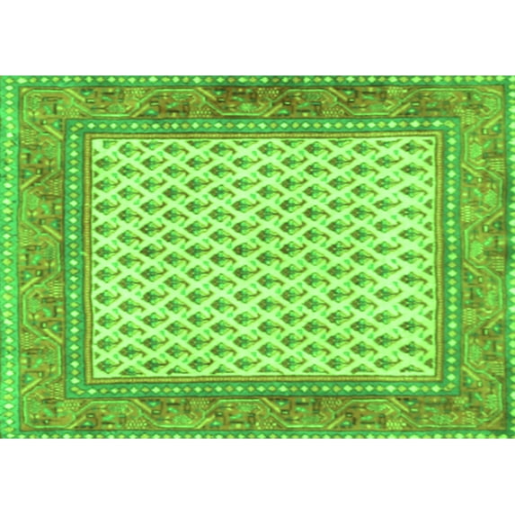 Ahgly Company Indoor Rectangle Persian Green Traditional Area Rugs, 3' x 5'