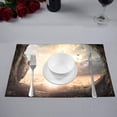 thumbnail image 2 of MKHERT Empty Tomb Stone with Cross On Meadow Sunrise Placemats Table Mats for Dining Room Kitchen Table Decoration 12x18 inch,Set of 6, 2 of 4