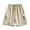 Khaki, variant on Turilly Men's Summer Shorts Cargo Shorts Stretch WaistSummer Casual And Comfortable Drawstring Pocket Elastic Waist Shorts L
