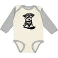 thumbnail image 3 of Inktastic Schnauzer Pup Boys or Girls Long Sleeve Baby Bodysuit, 3 of 5