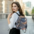 thumbnail image 6 of FORMRS Mini Backpack Purse for Women Quilted Travel Daypack Casual Shoulder Bag, Ethereal Mountain, 6 of 7