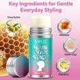 thumbnail image 5 of SAISZE Hair Wax Stick for Flyaways, 2.7 oz Long-Lasting Hair Styling Wax Stick for Slick Hair & Edges, Non-Greasy Frizz Control for Women & Daughter, Everyday Hair Styling, 5 of 8