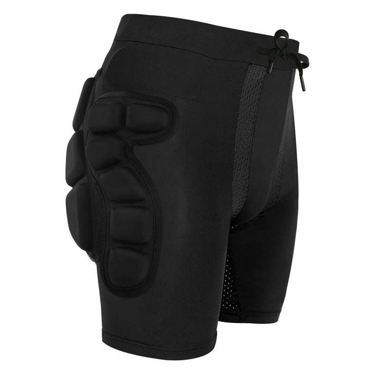 Relaxyee Protective Padded Shorts Skiing Hip Padded Shorts 0.8in Thick 3D  EVA Hip Protector Padded Short Pants Skating Impact Pad