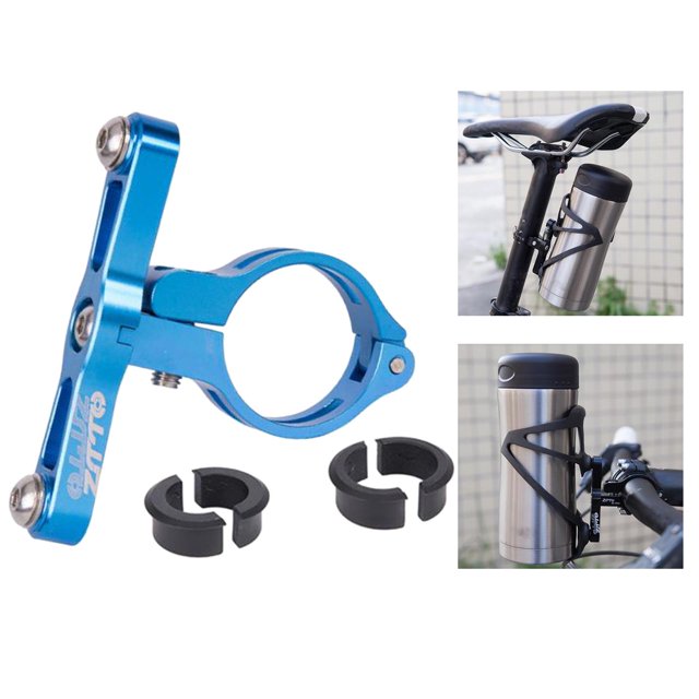 Adaptador de Botella de Agua Macarena para Bicicleta Aleación de Aluminio Manillar Azul