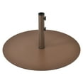 thumbnail image 6 of Patiojoy 59LBS Patio Market Umbrella Base Stand Heavy Duty Round Umbrella Holder w/3 Adapters Brown, 6 of 6