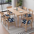 thumbnail image 6 of Summer Ocean Starfish Seat Covers for Dining Room Chairs Set Of 6,Stretch Printed Washable Chair Seat Cover with Elastic Ties and Button,Removable Waterproof Couch Cushion Covers, 6 of 6