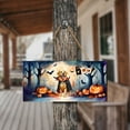 thumbnail image 4 of Happy Halloween Vampire Golden Retriever BOO with Pumpkins Fun and Spooky Landscape Wood Sign Goldens Dog Lover Gifts Idea Hanging Wall Home Decor - 00018, 4 of 5