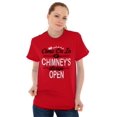 thumbnail image 3 of Christmas Come On In Chimney Is Open Plus Size Crewneck Graphic Tee Shirt Brisco Brands 2X, 3 of 5
