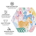 thumbnail image 4 of Balery 4 Pcs Zebra Colourfulleather Coasters Set, Drink Table Cup Coasters For Living Room Kitchen Coffee Decor, 4 of 9