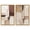 Gold Frame, variant on Neutral Plaster Collage Set Framed High-Gloss Acrylic Glass Wall Art Boho Set by Art Remedy, Silver Frame, 10 x 15