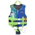 thumbnail image 1 of Chaleco de natación MoKo para niños de 12 a 21 kg, color índigo, con cinturón de supervivencia, 1 of 7