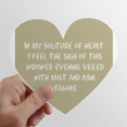 thumbnail image 1 of Qoutes Famous People Healing Solitude Night Heart Vinyl Sticker Bicycle Bottle Decal, 1 of 3