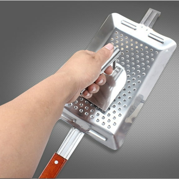 PBPBOX Spaetzle Maker Kitchen Tool Stainless Steel with Wooden Handle Press for Fast Preparation