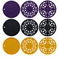 thumbnail image 3 of 3Pcs 20cm Non-Slip Silicone Pot for Pads Hot for Pads Coaster Kitchen Table Mat Placemat Yellow, 3 of 9
