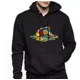 thumbnail image 2 of Sudadera Negra Capucha Estampado Cubo Rubik Dtf, 2 of 4