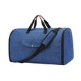 thumbnail image 3 of Bolsa de lona, ​​bolsa de viaje, bolsa de ropa portátil, ligera, bolsa , bolsa de traje, bolsa de equipaje para viaje de vacaciones , Marina de, 3 of 8