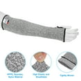 thumbnail image 3 of Unique Bargains 16' Level 5 Protection Cut Resistant Arm Sleeves Guard with Thumb Hole, Grey 1 Pair, 3 of 6