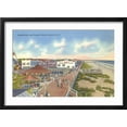 thumbnail image 2 of Art.com Boardwalk and Beach, Myrtle Beach, South Carolina Art Print, Black Frame Wall Art, 23" x 17", 2 of 5