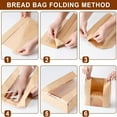 25 Pack Bread Bags For Homemade Bread With Stickers Large Paper Bread