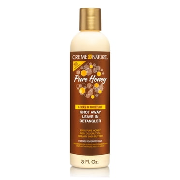 Creme of Nature Pure Honey Leave-In Detangler with Coconut Oil & Shea Butter, 8 fl oz