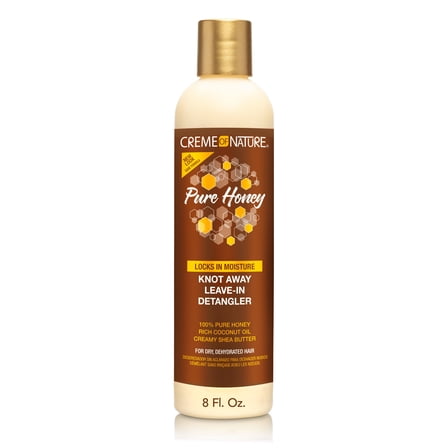 Creme of Nature Pure Honey Leave-In Detangler with Coconut Oil & Shea Butter, 8 fl oz