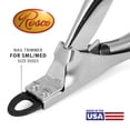thumbnail image 2 of Resco Original Deluxe Dog, Cat, and Pet Nail/Claw Clippers. Best USA-Made Trimmer, More Colors & Sizes, Small/Medium, Chrome, 2 of 4