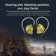 thumbnail image 5 of Kearding CCA CA2 Dynamic HIFI Bass Auriculares Auriculares One ForEar Auriculares Auriculares deportivos con cancelación de ruido Type8 NO8, 5 of 6