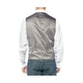 thumbnail image 2 of Salvatore Exte Men's Notch Lapel Casual Vest Modern Fit Dress Suit Waistcoat Gray, 2 of 2