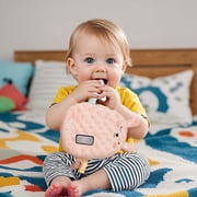 Sleep Soothing Plush Pad 3 Adjustable Vibration Modes Cartoon Bunny Calming Cushion with Teething Ring