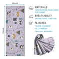 thumbnail image 2 of Dog with Medical Icons Hot Yoga Mat Towel Non Slip for Hot Yoga - Quick-Drying Yoga Mat Cover with 4 Corner Pockets with Travel Bag - Hot Yoga Towel Non Slip Grip Moisture Wicking Sweat 70"x26", 2 of 6