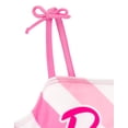 thumbnail image 4 of Traje de baño de una pieza para Barbie para niñas pequeñas, color rosa y blanco 6, 4 of 5
