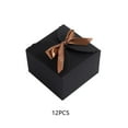 thumbnail image 3 of bedienty 12PCS Gift Box Cardboard Square Lightweight Foldable Large Capacity Package Boxes Bowknot Jewelry Holder Earring Black, 3 of 6