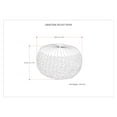 thumbnail image 2 of Pouf Rond Transitionnel Grafton en Tissu Velours Jaune Doré, 2 of 8