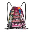thumbnail image 1 of Zufioo Monster High Print Sports Cinch Sack Gym String Bags Machine Washable Heavy Duty String Backpack for Men Women-Small, 1 of 6