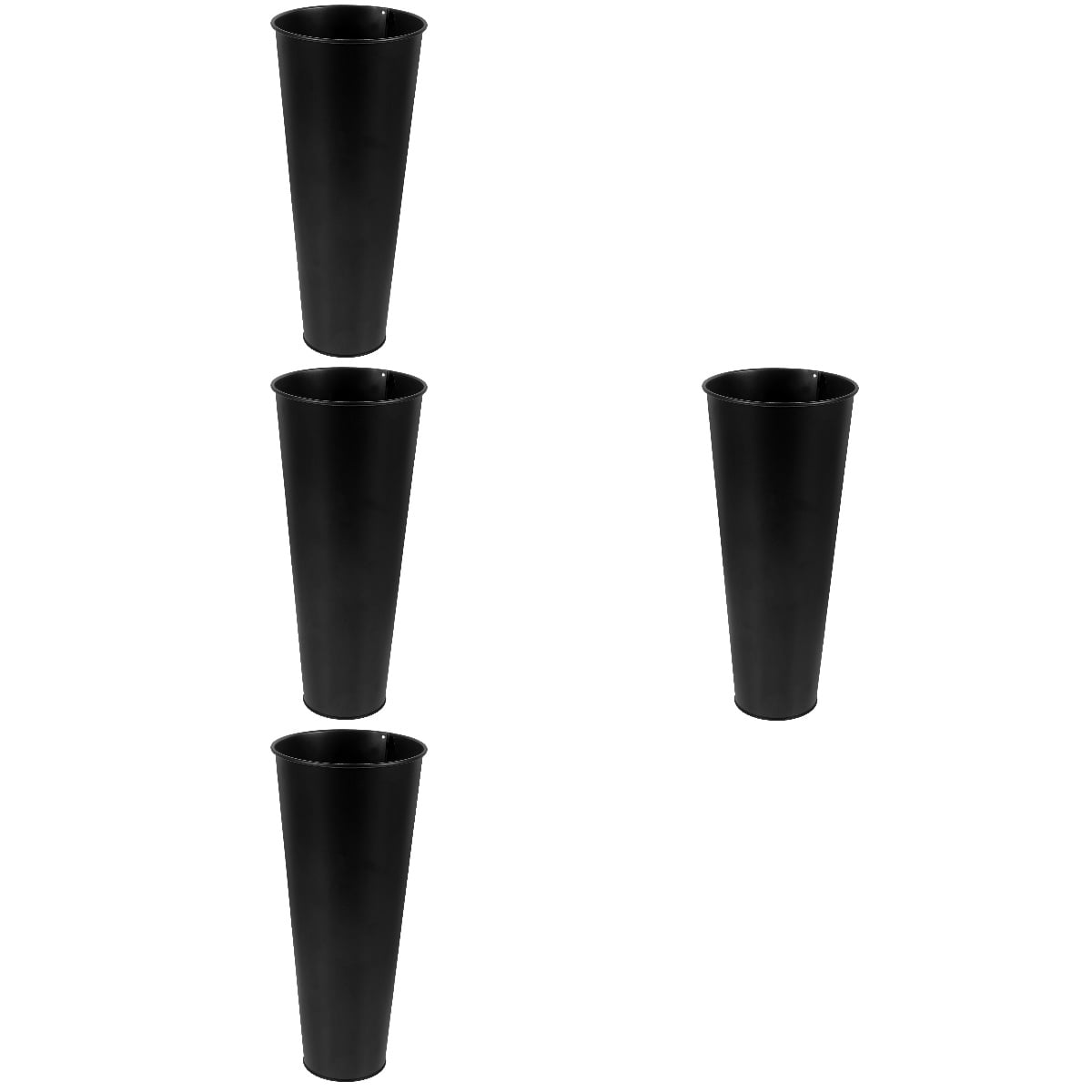 4 Pieces Patio Umbrella Stand Holder Elder 28.50X12.50X12.50CM Black