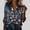 #0132-Multicolor, variant on Uootdi Blouses for Women Dressy Casual Long Sleeve Collared Tie Dye Print Button Front Relaxed Fit Creative Office Outfit Gift