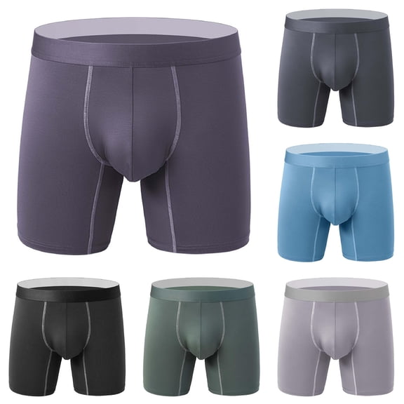 Mens Seamless Comfort Underwear Bag Seamless Breathable Mid Waist Boys Head Try Underwear XXL