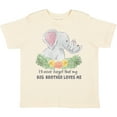 thumbnail image 3 of Inktastic I'll Never Forget That My Big Brother Loves Me Cute Elephant Boys or Girls Toddler T-Shirt, 3 of 5