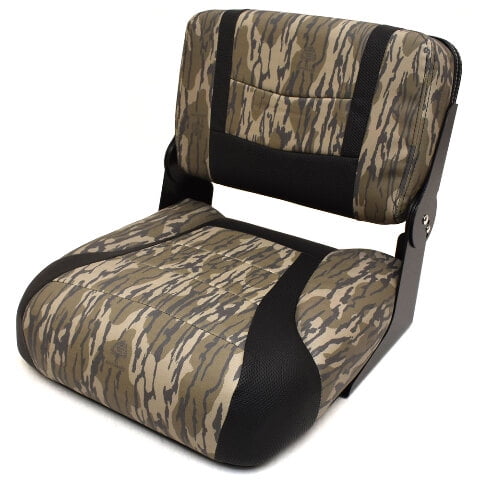 Lowe Boat Center Folding Fishing Seat 2407695 | Bottomland / Black