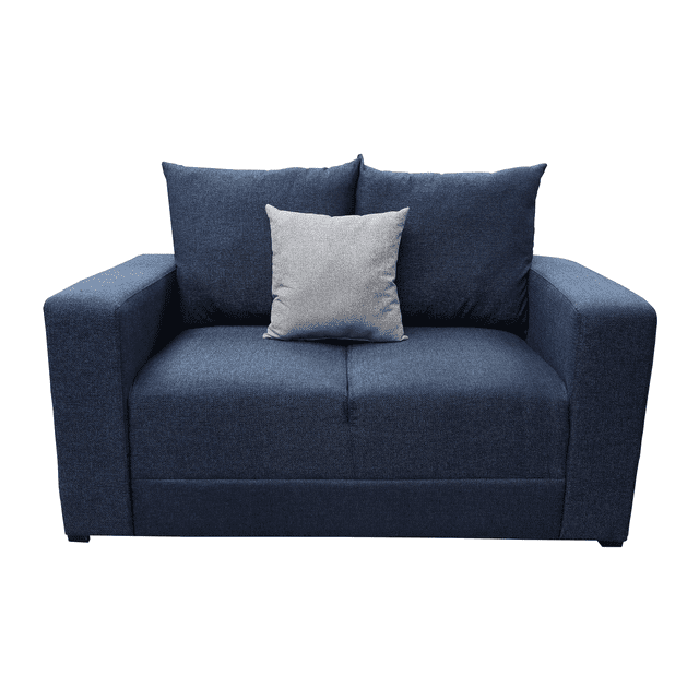 Love seat El Bazar Store Miami Lino Azul marino 2 plazas, Modular, Moderno, Sala